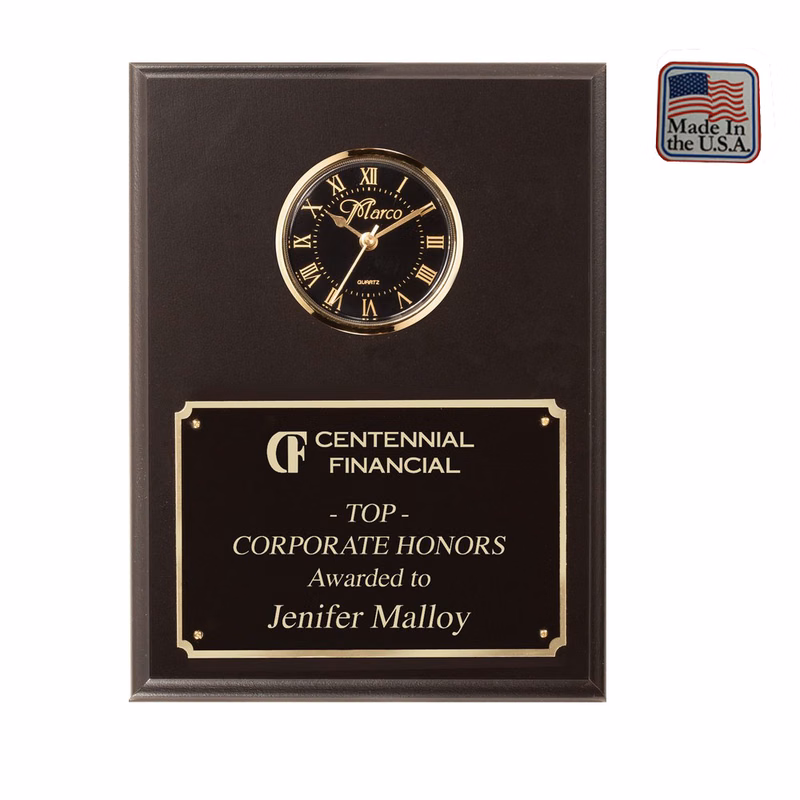 Quartz Clock Plaque.MADE IN USA