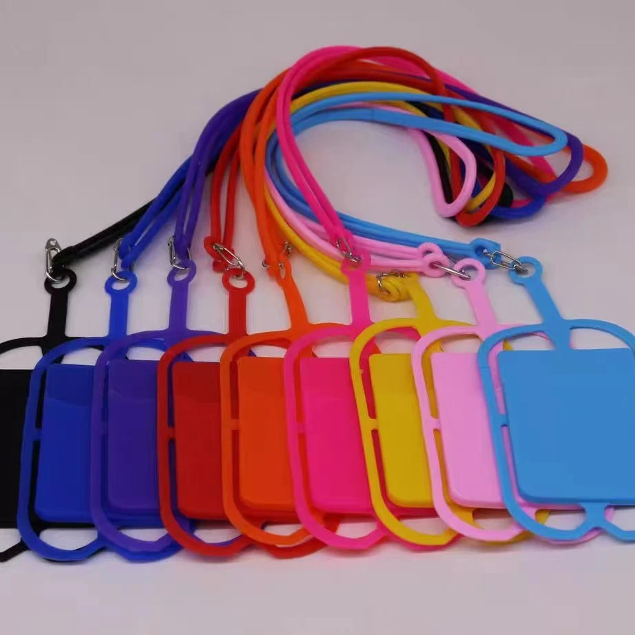 Silicone Lanyard Phone Card Holder 1