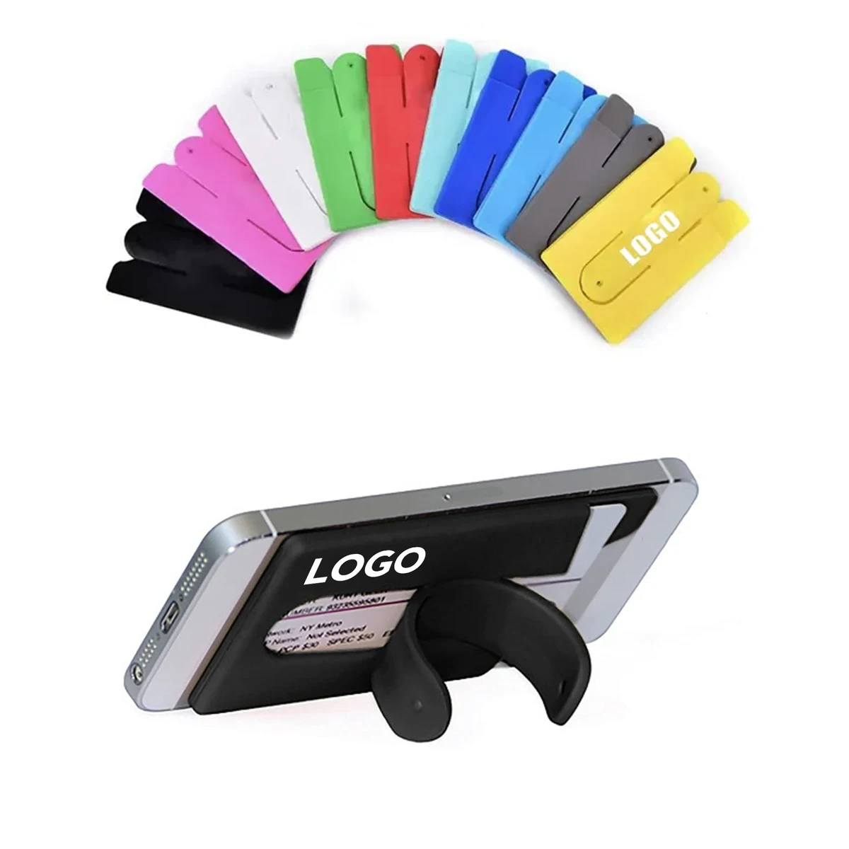 Card Holder with Cell Phone Stand 1