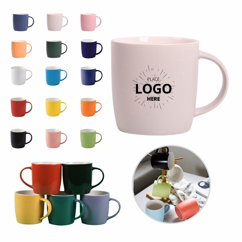 12oz Large Handle Ceramic Mug Water Cup