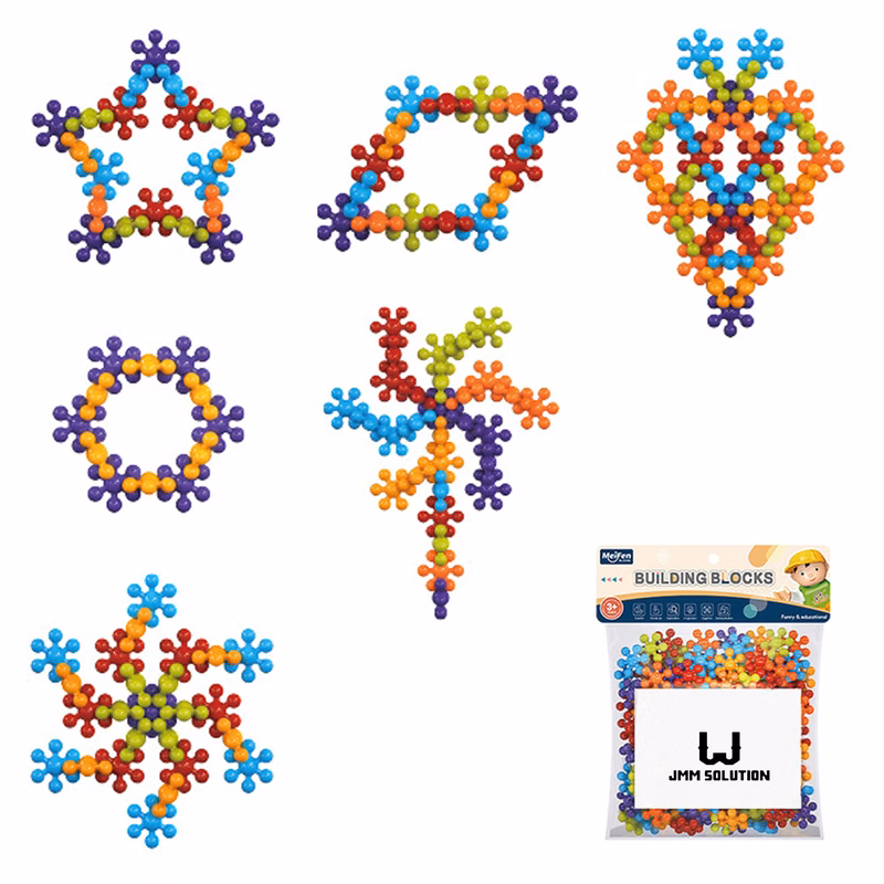 40pcs PP Plastic Bloom Shape Building Blocks Educational Toy