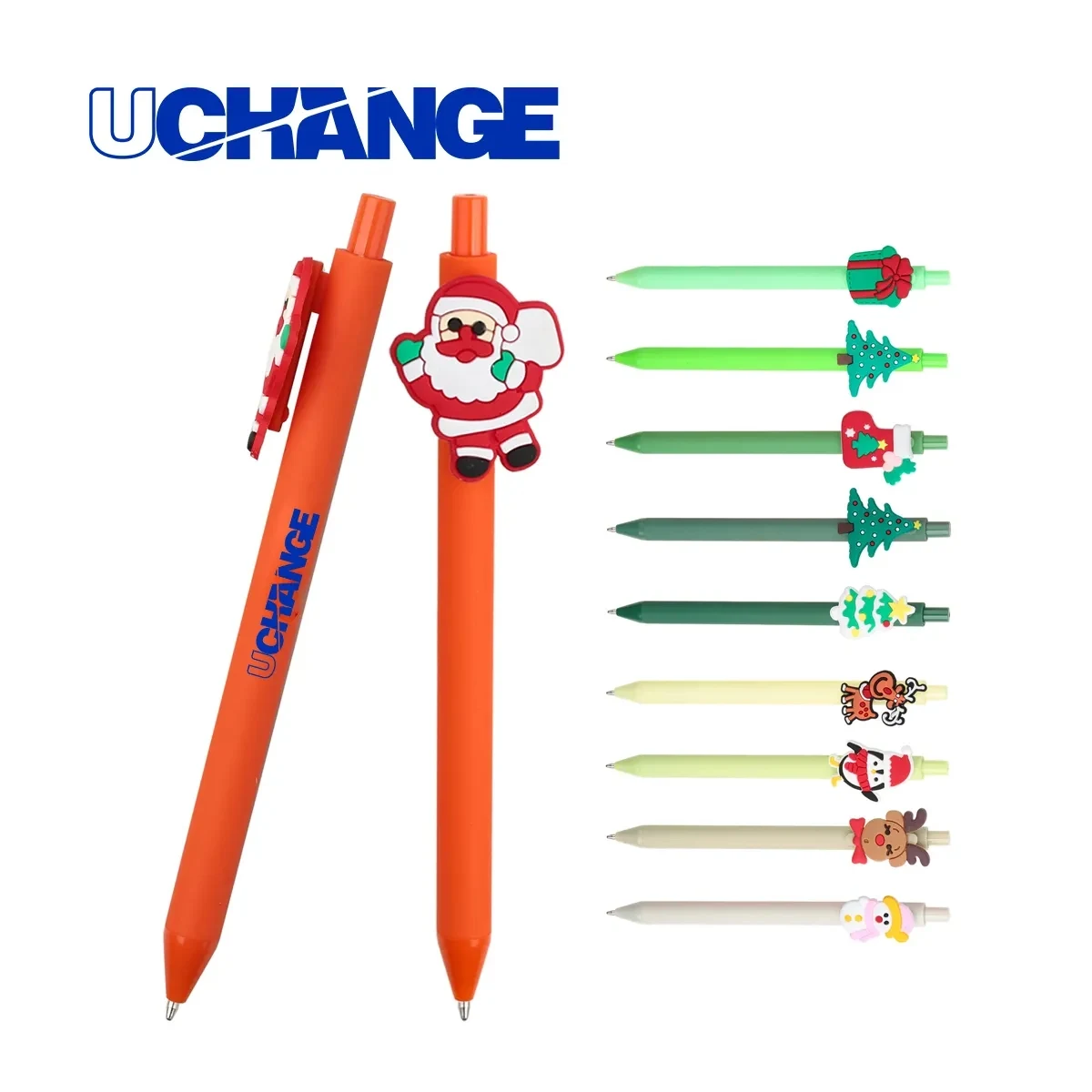 Ballpoint Click Pen With Soft PVC Holiday Topper 1