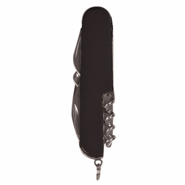Custom Engraved Black Pocket Knife