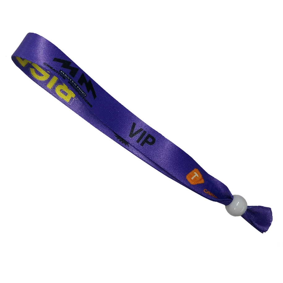 Full Color Fabric Wristband - Bead Slider 1