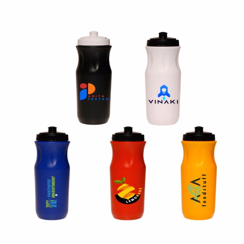 Sports Bottle with Push Top Lid - Plastic 26 oz