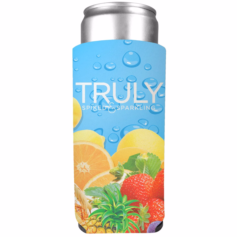 Collapsible 12 oz. Slim Foam Can Cooler - Full Color