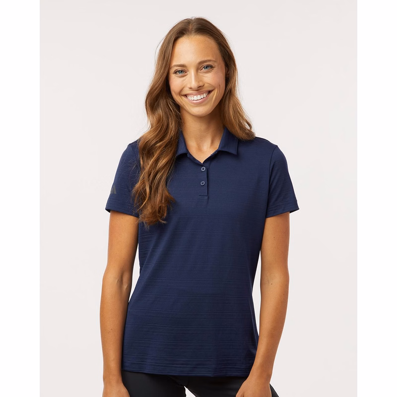 Women's Textured Stripe Polo - A707