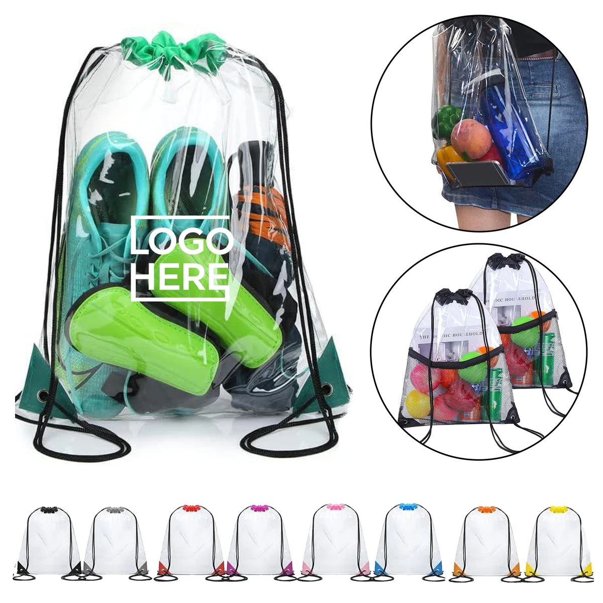 Custom PVC Drawstring Bag 1