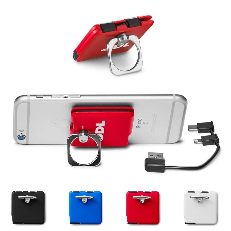 Square Charging Cable & Phone Stand 1