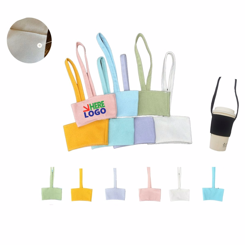 Customised Handheld Cup Sleeves for Milk Tea Drinks