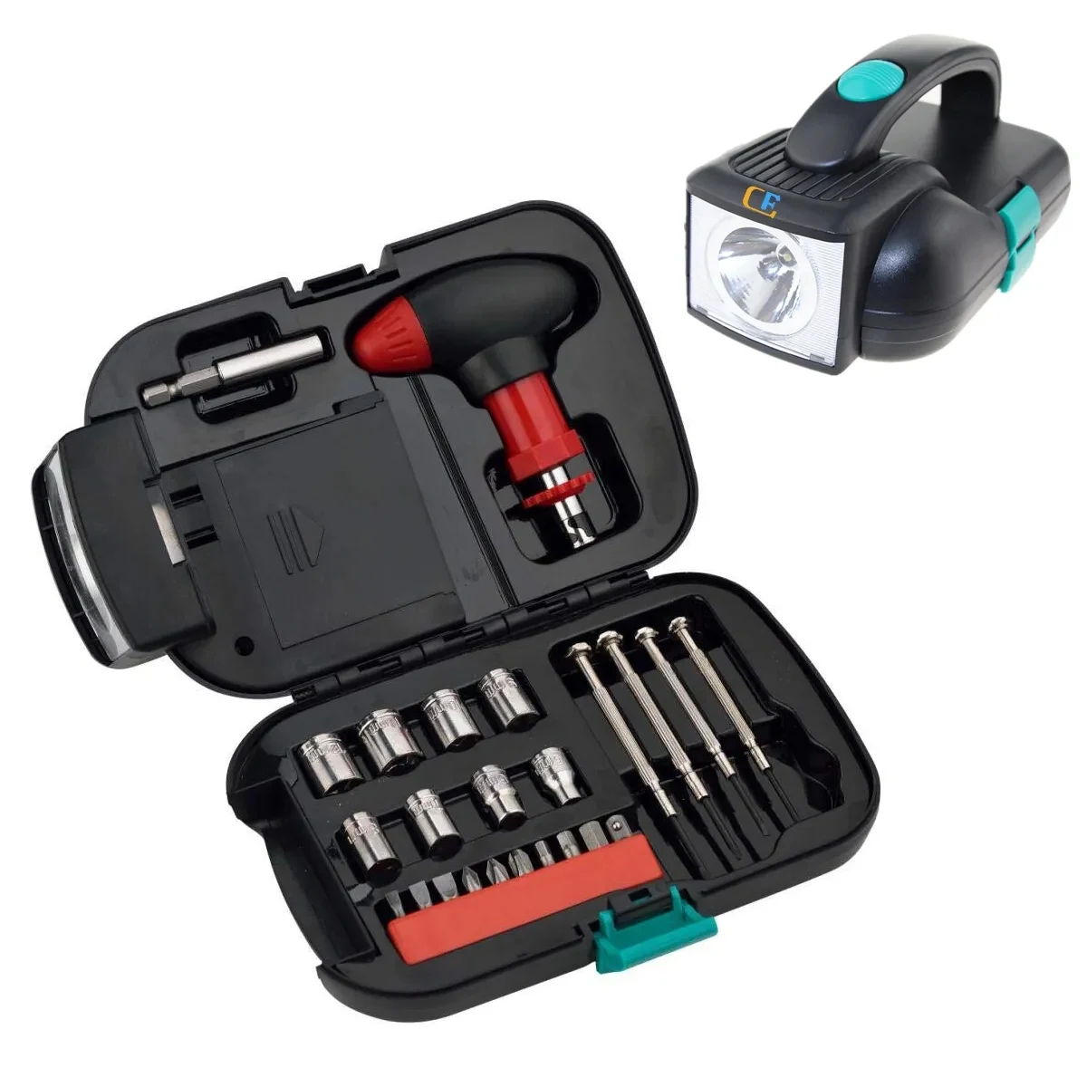 24 Pcs LED Flashlight Household Tool Kit 1