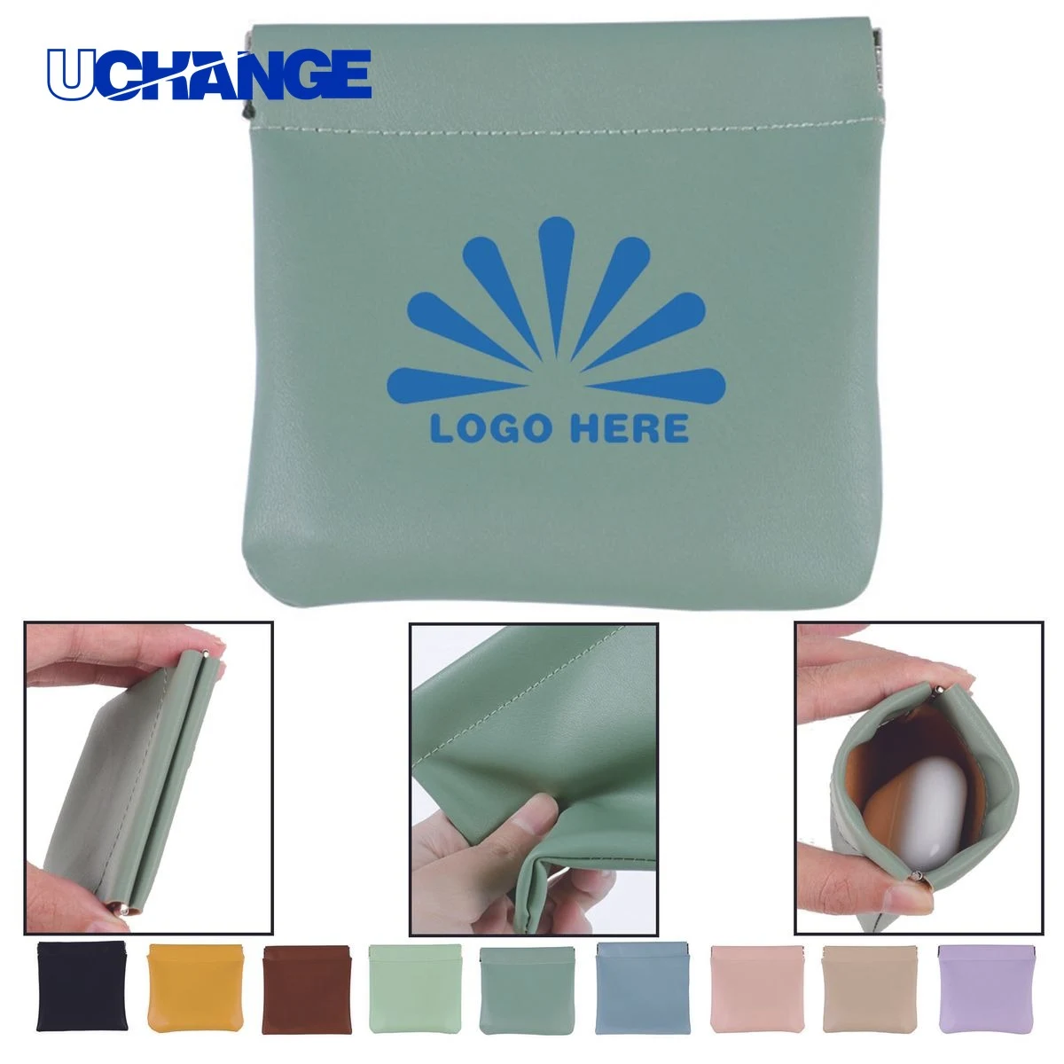 Full Color PU Leather Storage Pouch Bag 1
