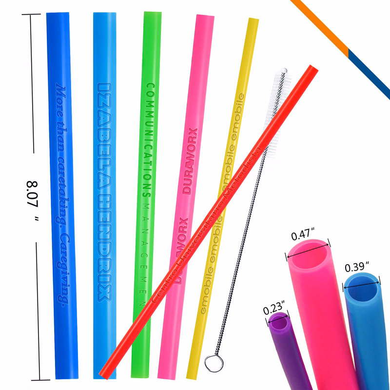 Supine Silicone Straw Large