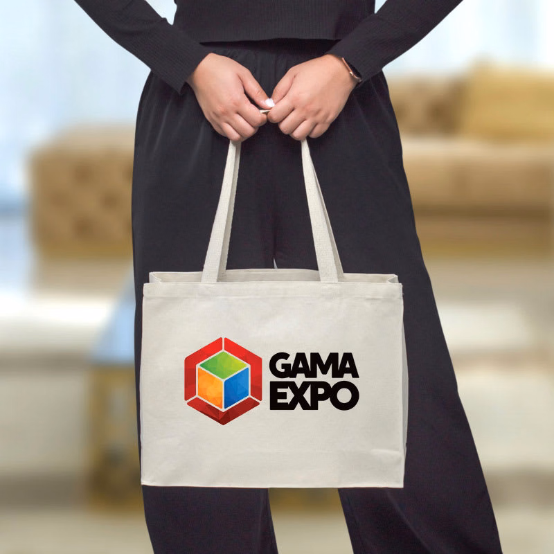 Custom Full Gusset Heavy Canvas Tote Bags