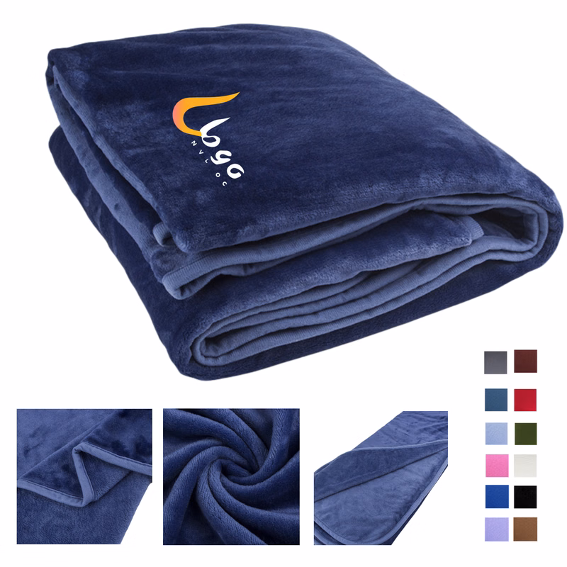 Plush Solid Color Flannel Thick Blanket