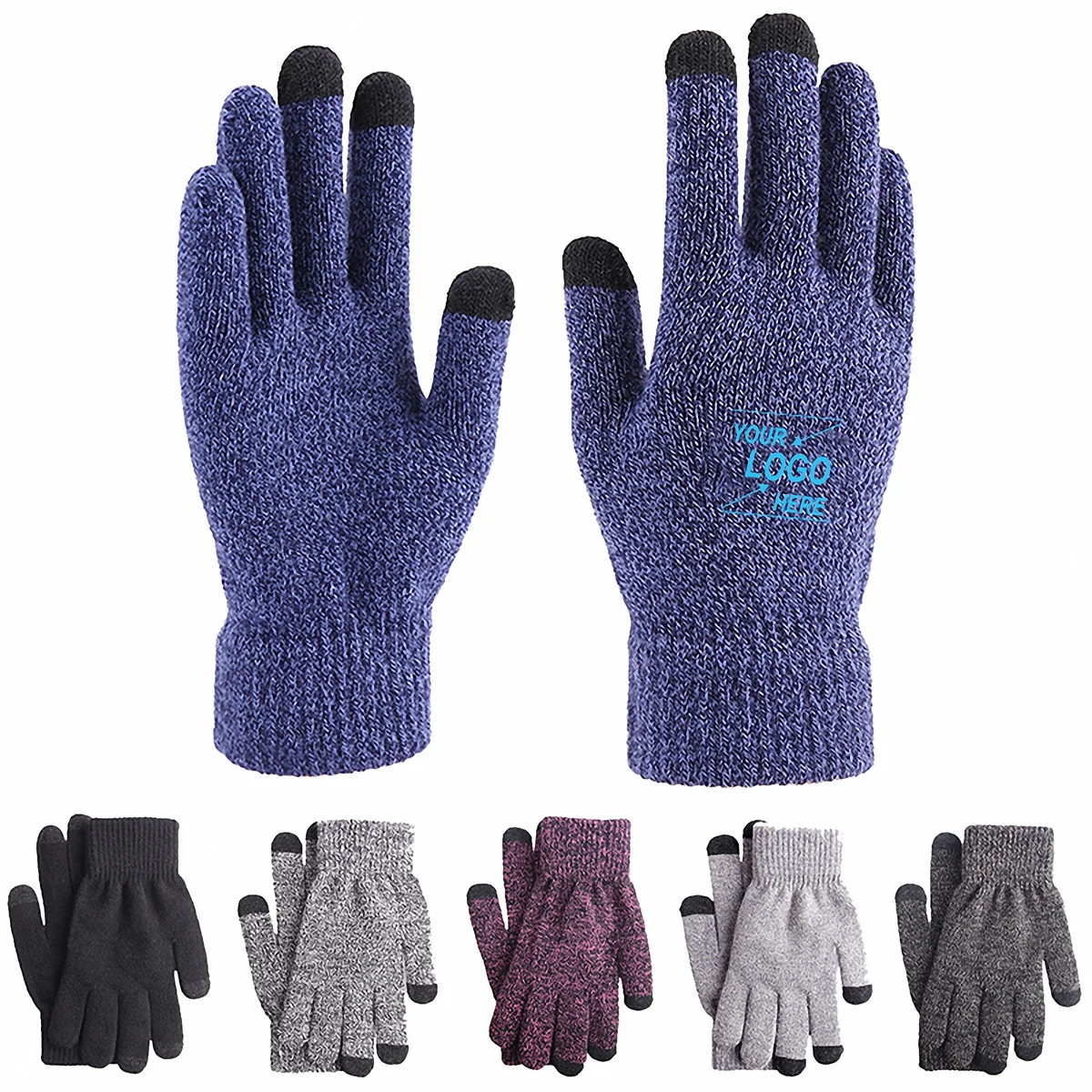 Touch Screen Knit Gloves for Adults Unisex 1