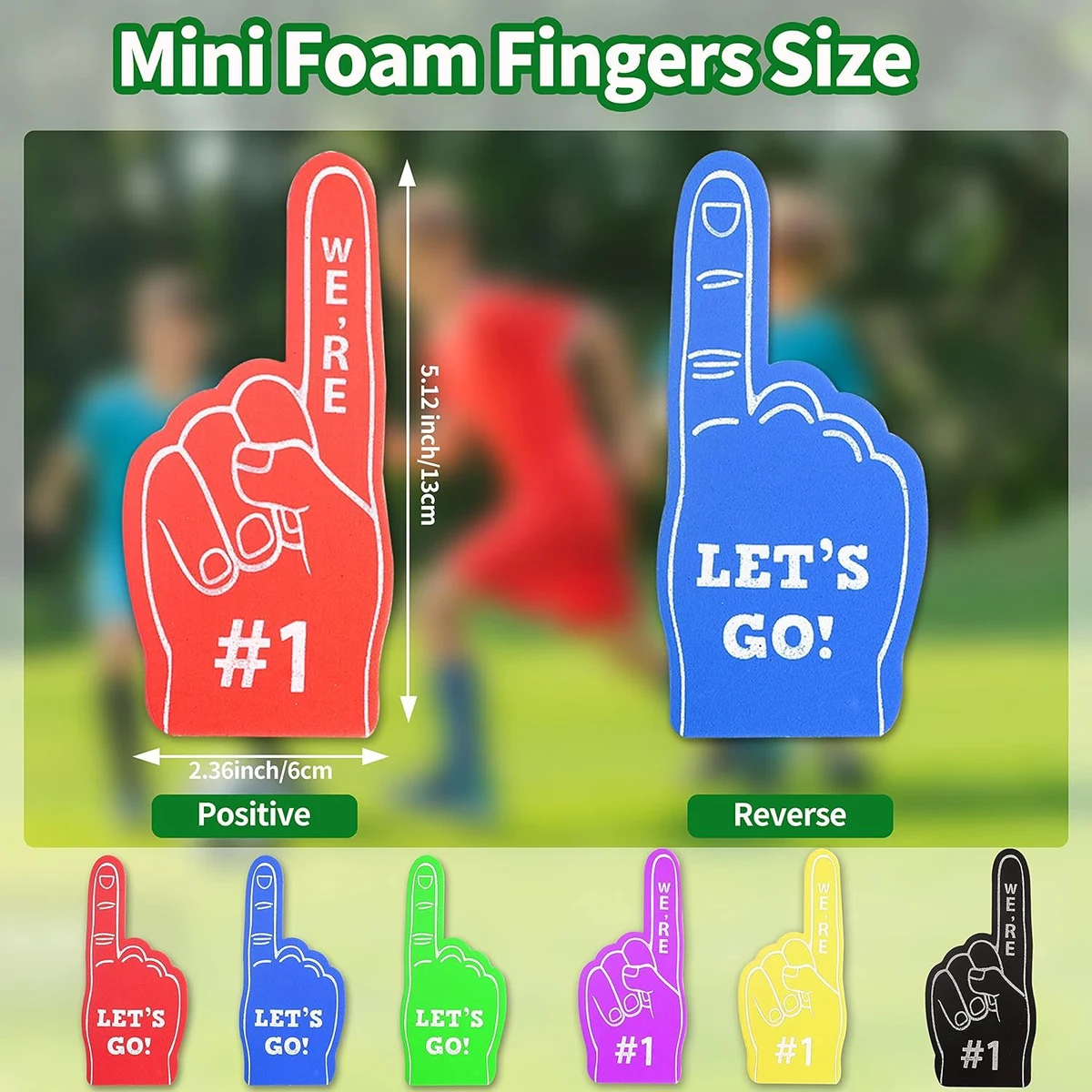 Custom Mini EVA/Sponge Foam Cheering Finger Covers 1