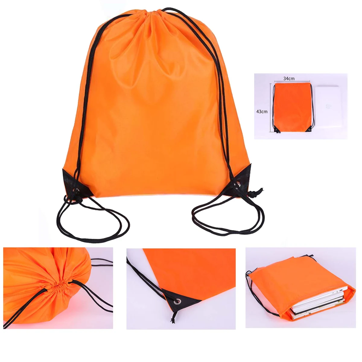 Drawstring Pocket 210D Backpack Bag 1