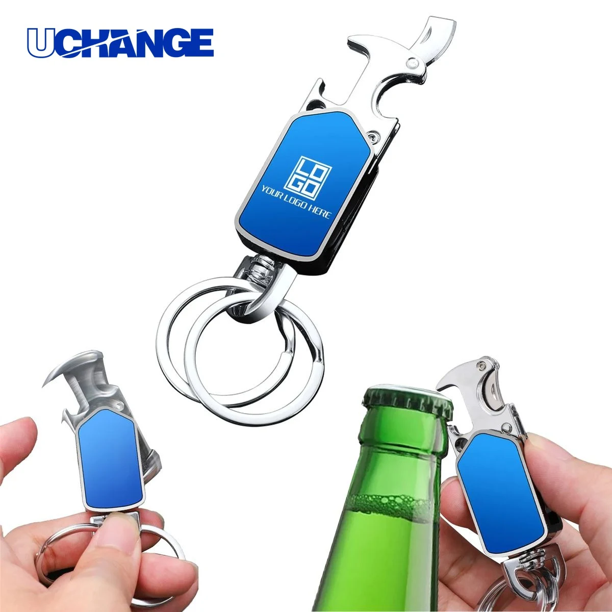 3-in-1 Bottle Opener Keychain 1