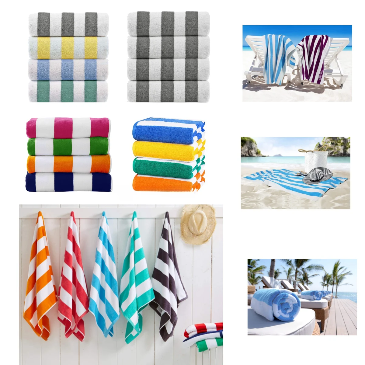 Two Color Striped Towel 1