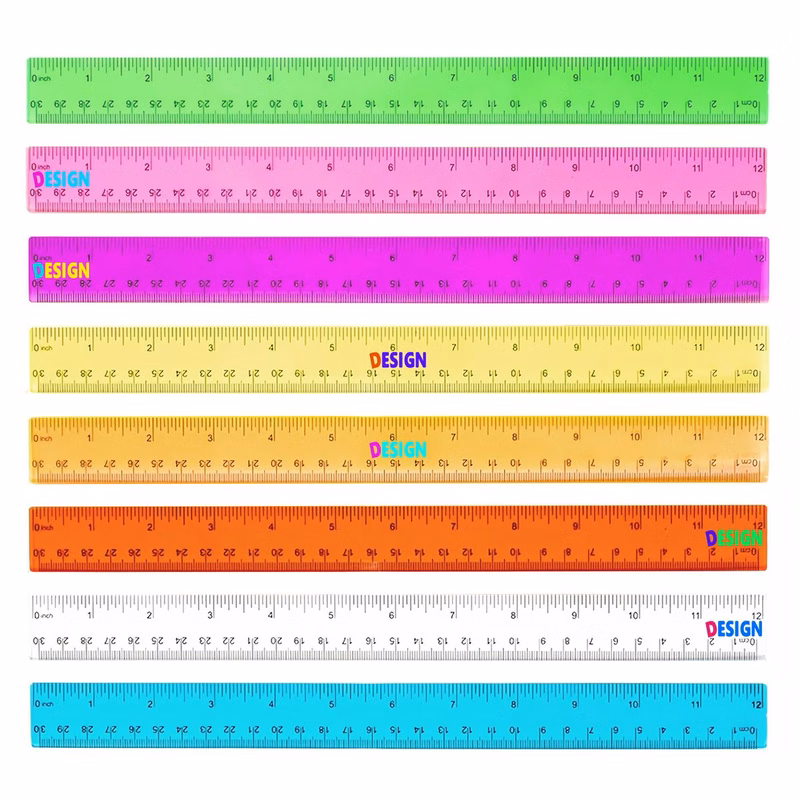 Translucent 12" Plastic Ruler
