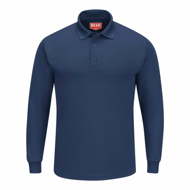 Red Kap Men's Long Sleeve Performance Knit Polo - SK6L