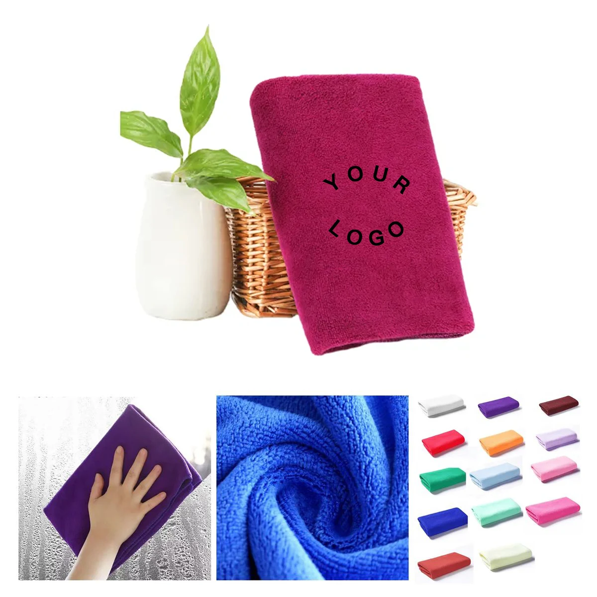 Absorbent Microfiber Cloth for Drying or Polishing 1