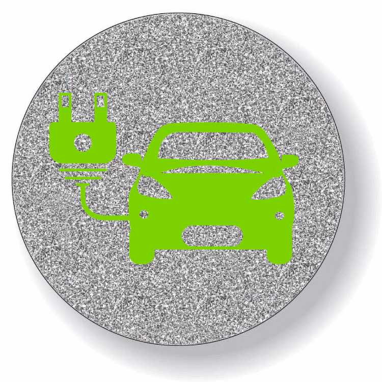 101 to 150 Sq. Inch Custom Silver Glitter Vinyl Polyester Decal