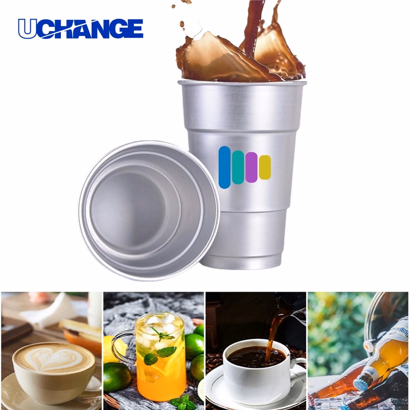 Reusable Aluminum Party Mug Cup Container for Events (16 oz)