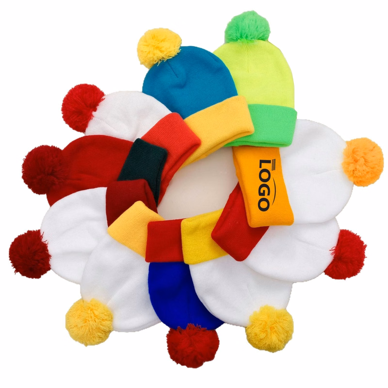 Christmas Style Oversized Pom Beanie