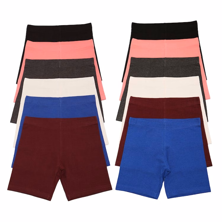 Girls' Biker Shorts - Assorted colors 48 pack