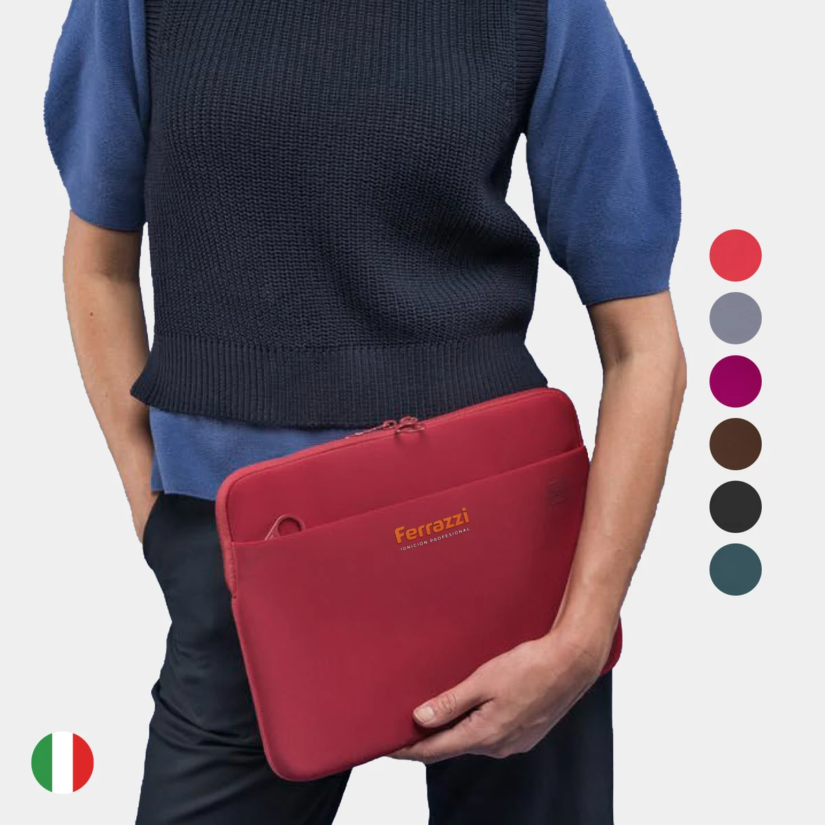 TUCANO® - Italy Anti-Slip Modern Executive 13" Laptop Sleeve 1