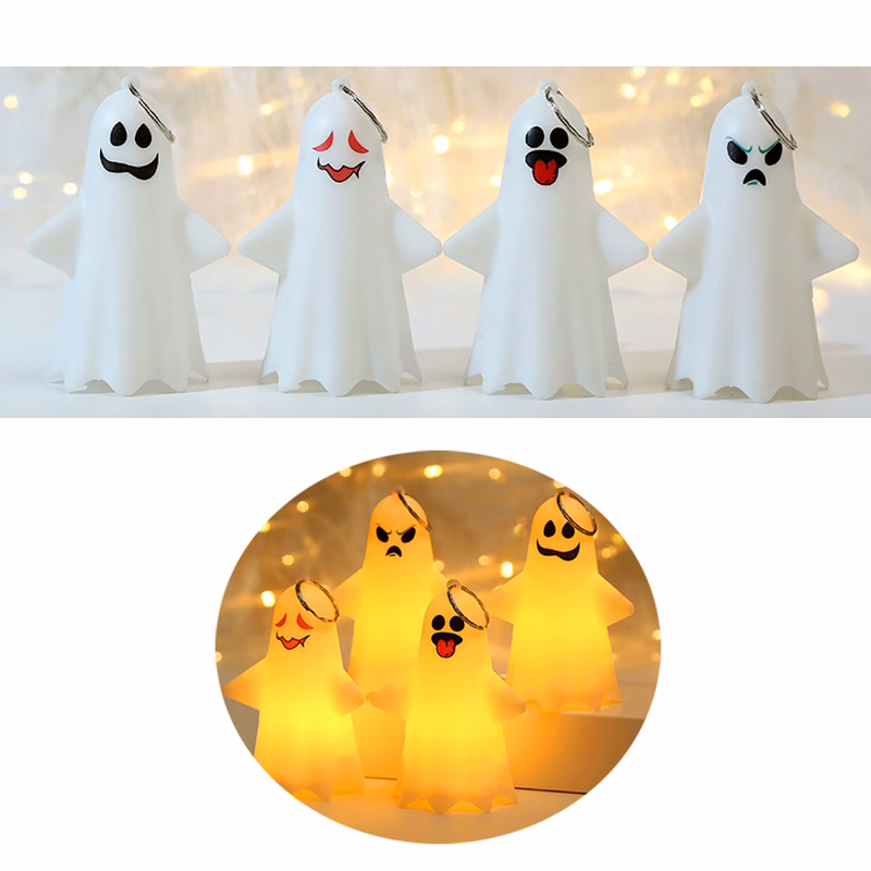 LED Halloween Phantom Night Lamp Key Chain