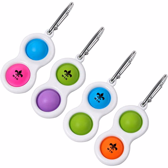Pop Bubble Sensory Fidget Toy Keychain