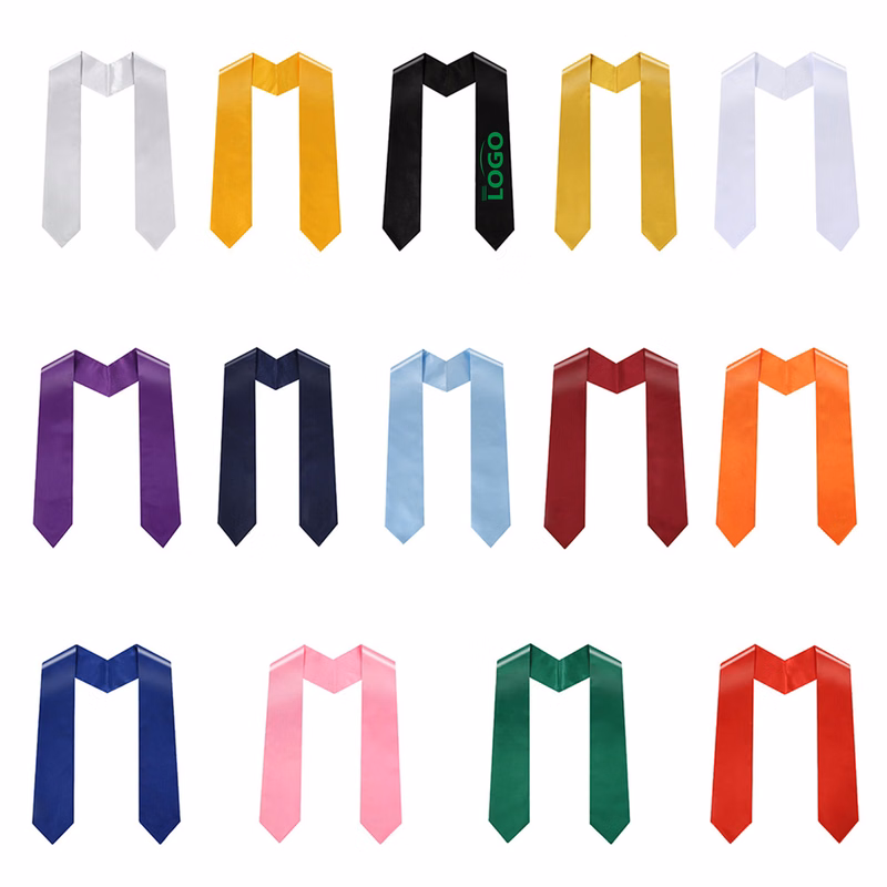 GraduationMall Unisex Adult Plain Graduation Stole