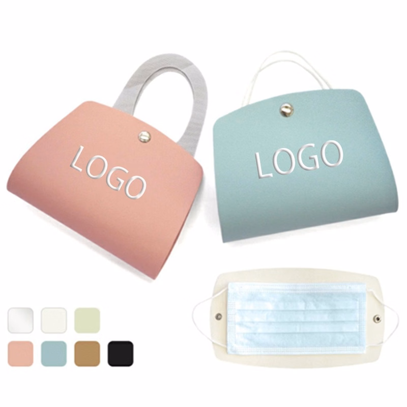 Leather Folding Face Mask Storage Organizer