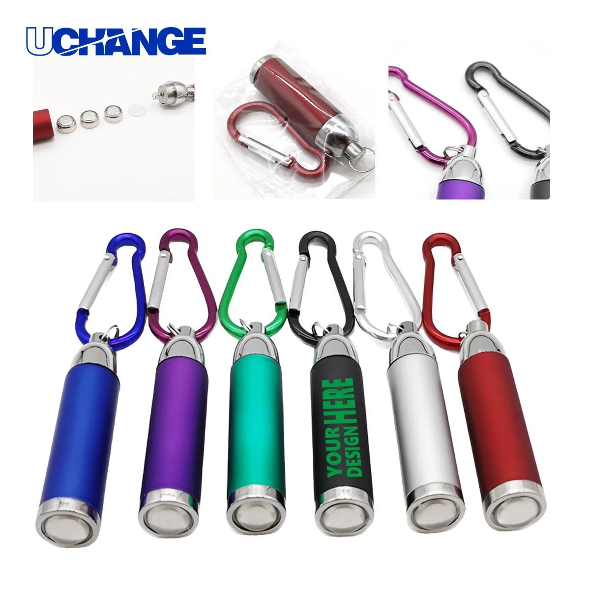 Compact LED Flashlight Keychain with Clip 1