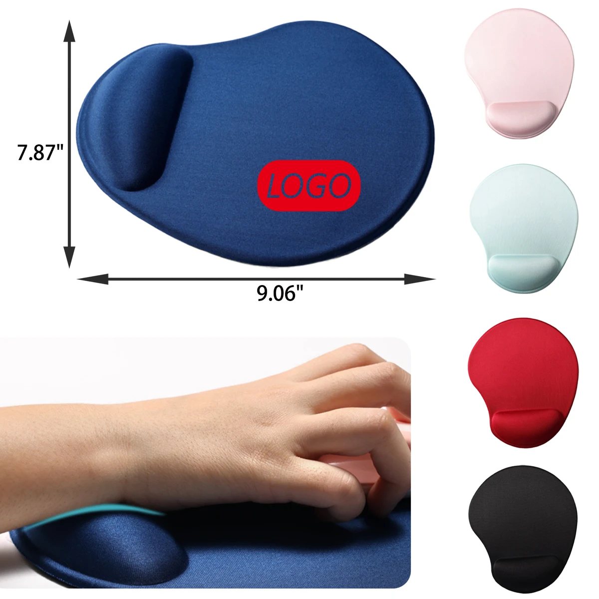 MOQ 50 PCS Soft Silicone Wrist Rest Mouse Pad 1