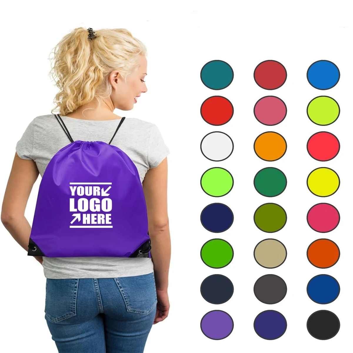 Non Woven Drawstring Backpack Bag 1