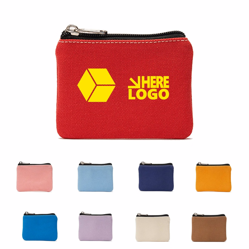 Canvas Coin Purse Change Cash Bag