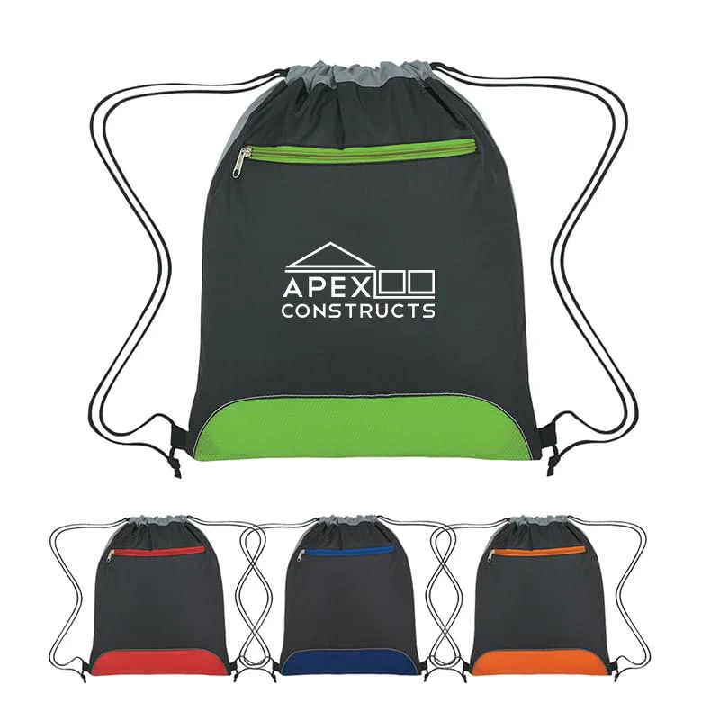 Two-Toned Classic Drawstring Pack 1