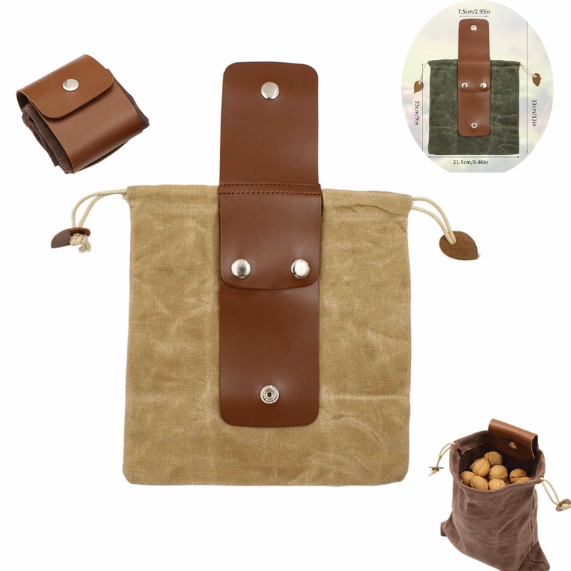 Foldable Canvas Belt Bag
