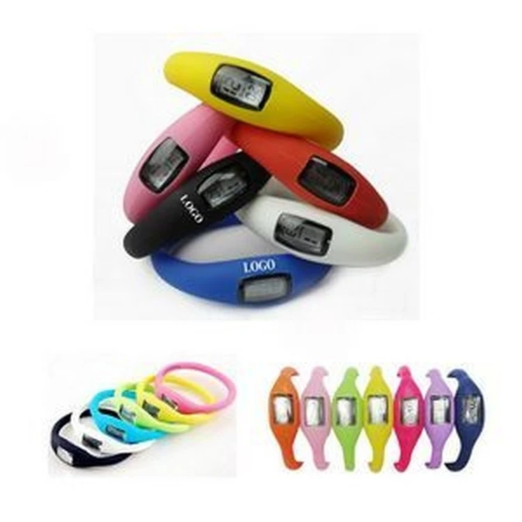 Silicone Pedometer Bracelet (8"x1/4") 1