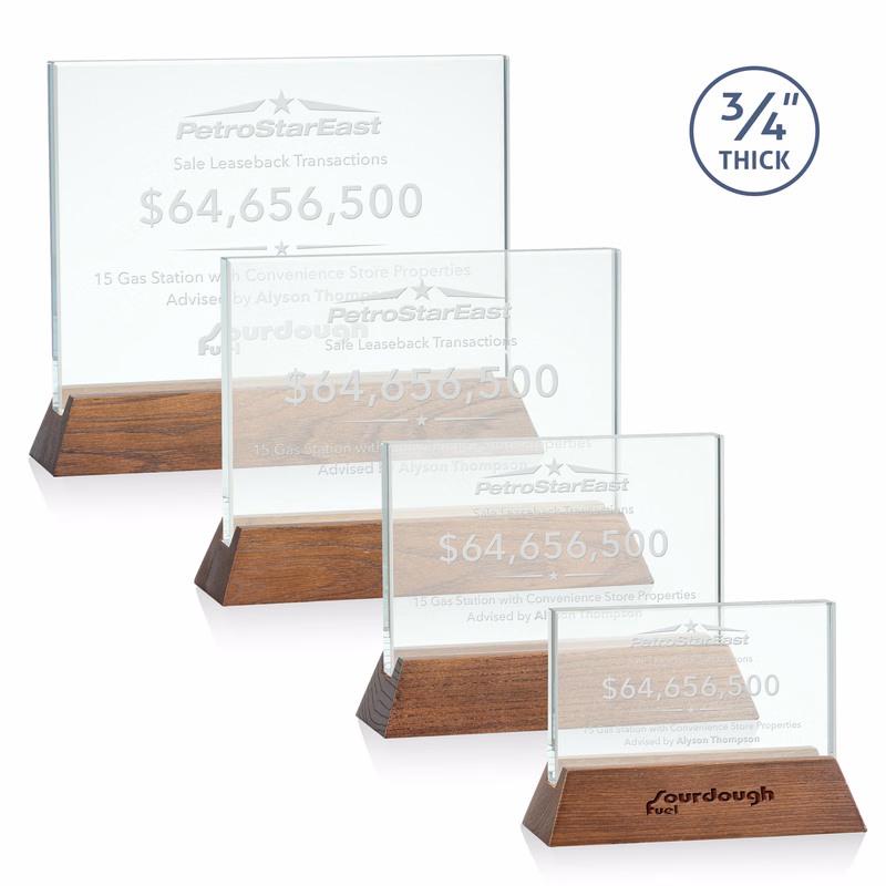 Walkerton Award - Jade/Walnut (Horiz)