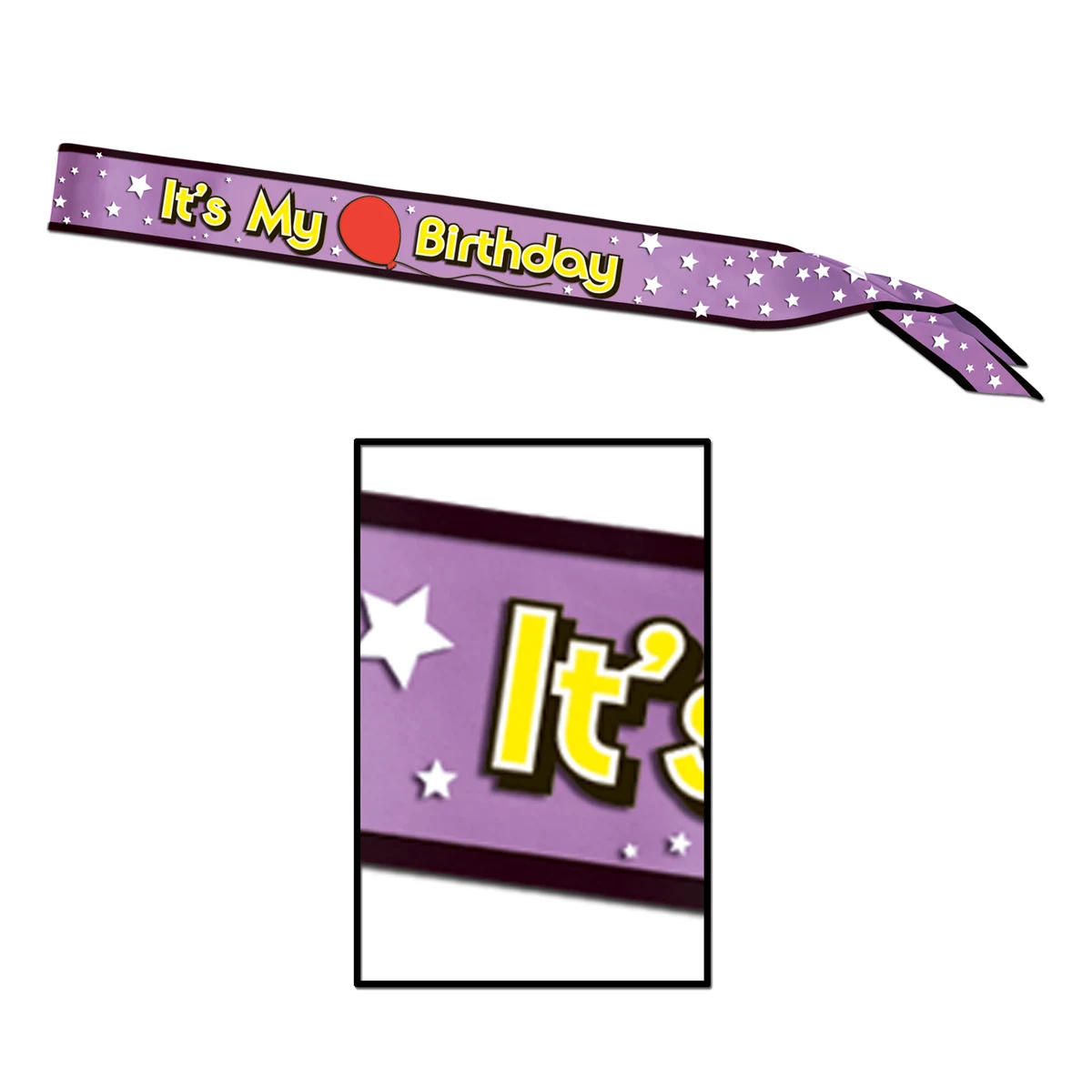 It's My Birthday Satin Sash 1