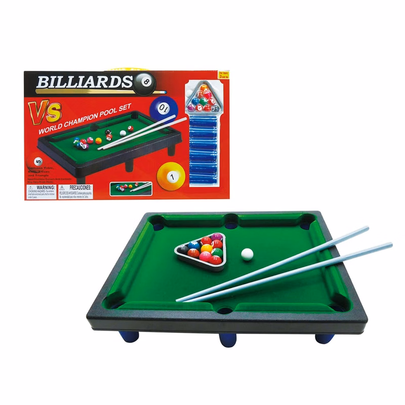 Billiards Play Sets - Medium Size Plastic