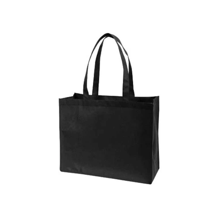 Non-Woven Tote Bag - 18" Black 1