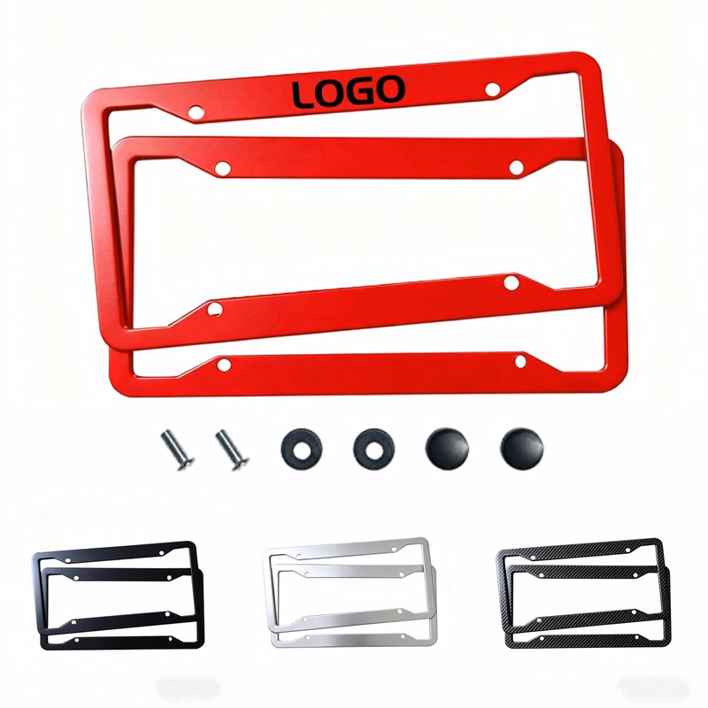 Custom Aluminum License Plate Frame for Standard Car
