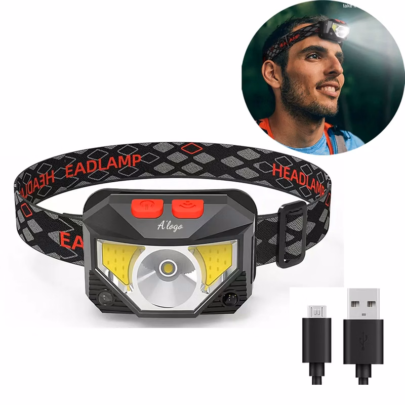 Ultra Bright LED Rechargeable Headlight with Sensor Mode