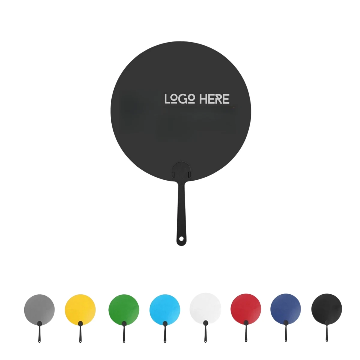 Custom Full Color Plastic Hand Fan 1